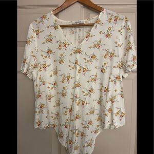 Madewell floral blouse